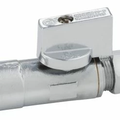 Brand new ⌛ PROFLO® 1/2 x 3/8 in. Sweat x Compression Lever Straight Supply Stop Valve in Chrome Plated ❤️