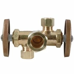 Cheap 😍 BrassCraft CR1901 Series 1/2 in x 3/8 in Oval Handle Straight Supply Stop Valve in Rough Brass 🧨