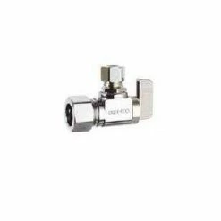 Flash Sale 😀 Dahl Valve Mini-Ball™ 5/8 x 3/8 in. OD Compression Loose Key Angle Supply Stop Valve in Chrome Plated 👍
