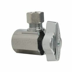 Promo 🔔 BrassCraft 1/2 x 3/8 in. FIPS x OD Compression Angle Supply Stop Valve in Chrome 🔥