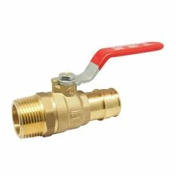Cheap 😀 Red-White Valve Figure 5018AB 3/4 in. Brass Full Port F1960 x MNPT 400# Ball Valve 🎉