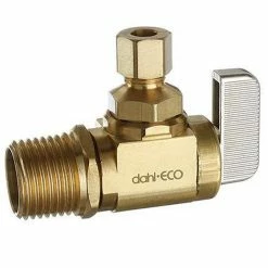 Wholesale ⌛ Dahl Valve Mini-Ball™ 1/2 x 1/4 in. MIPS x OD Compression Loose Key Angle Supply Stop Valve in Rough Brass ❤️