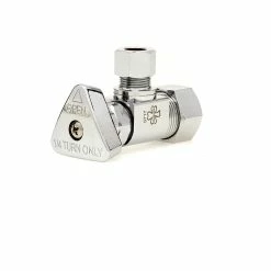 New ✔️ McGuire Manufacturing Convertible™ II 1/2 x 3/8 in. Compression x OD Tube Loose Key Angle Supply Stop Valve in Chrome Plated 🔥