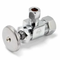Cheap 🛒 McGuire Manufacturing 1/2 x 3/8 in. OD Tube Wheel Angle Supply Stop Valve in Chrome Plated 😍