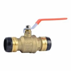 Budget ⭐ SharkBite® 2XL 1-1/4 in. Brass Full Port Push 200# Ball Valve 👏