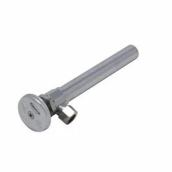 Budget 👍 PROFLO® 1/2 x 3/8 in. Sweat x OD Compression Round Straight Supply Stop Valve in Chrome Plated 🌟