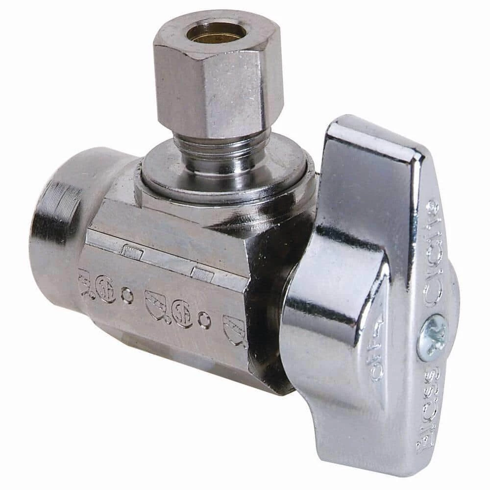 Coupon ๐ BrassCraft KTR09X Series 1/2 x 1/4 in. Sweat x OD Compression Lever Handle Angle Supply Stop Valve in Chrome Plated ๐ฅ