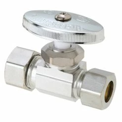 Deals ✔️ BrassCraft OCR39 Series 1/2 in. OD Compression Knurled Oval Handle Angle Supply Stop Valve in Chrome Plated ✨