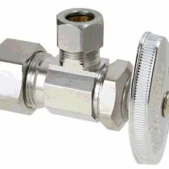 Best Pirce 👏 BrassCraft OCR19 Series 1/2 in x 3/8 in Oval Handle Angle Supply Stop Valve in Polished Chrome Brass Craft 👏