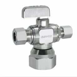 Buy ❤️ Dahl Valve Mini-Ball™ 1/2 x 3/8 in. FIPS x OD Compression Locking Lever Angle Supply Stop Valve in Chrome Plated ✔️