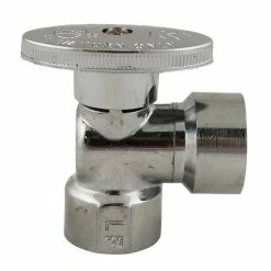 Buy 👏 Keeney 1/2 in. FIPS Oval Angle Supply Stop Valve in Polished Chrome 😍
