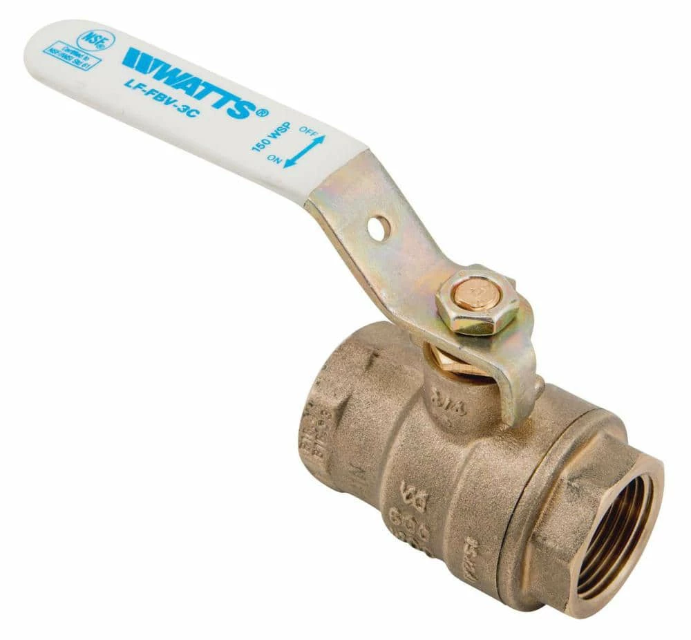 Outlet 🎉 Watts Series LFFBV-4 1-1/4 in. Copper Silicon Alloy Full Port Threaded 600# Ball Valve 😉