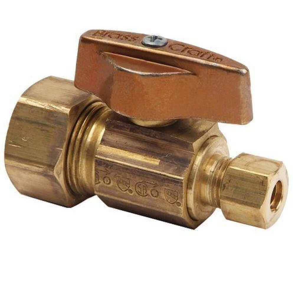 Top 10 ✔️ BrassCraft KTCR04 Series 5/8 in x 1/4 in Straight Handle Straight Supply Stop Valve in Brass 🛒