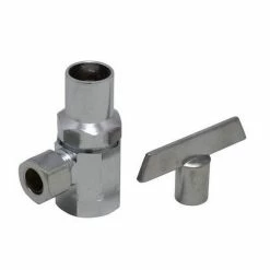 Deals 🧨 PROFLO® 1/2 x 3/8 in. Male x OD Compression Loose Key Angle Supply Stop Valve in Chrome Plated ✨