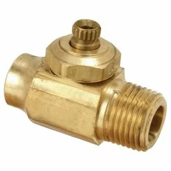 Brand new 🔔 BrassCraft 1/2 in. Female Sweat x MIPS Straight Supply Stop Valve in Rough Brass ⌛