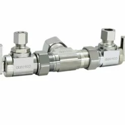Deals 🛒 Dahl Valve Mini-Ball™ 5/8 x 3/8 x 1/4 in. OD Compression Dual Supply Stop Valve in Chrome Plated 🛒