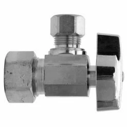 Budget 🧨 BrassCraft KTCR39 Series 1/2 in. Compression x OD Compression Ball Handle Angle Supply Stop Valve in Chrome Plated ⌛