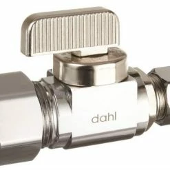 Coupon 🥰 Dahl Valve Mini-Ball™ 5/8 x 1/4 in. OD Compression Loose Key Straight Supply Stop Valve in Chrome Plated ⌛