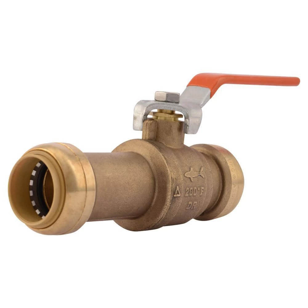 Brand new ⌛ SharkBite® 1 in. DZR Brass Full Port Push 200# Ball Valve 😍