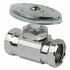 Coupon 🎁 BrassCraft OR82 Series 1/2 in. FIPT Knurled Oval Handle Straight Supply Stop Valve in Chrome Plated 🎉