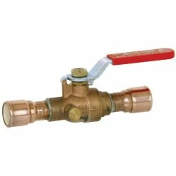 Hot Sale 🔥 Sioux Chief 648 Series 1 in. Brass Full Port Solvent Weld Ball Valve with Drain 🌟