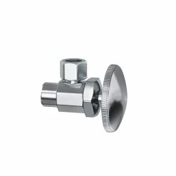 Brand new ⭐ PROFLO® 1/2 x 3/8 in. Sweat x Compression Oval Straight Supply Stop Valve in Chrome Plated ❤️