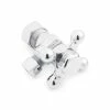 New ❤️ Signature Hardware 5/8 x 3/8 in. OD Tube x OD Compression Cross Angle Supply Stop Valve in Chrome 💯