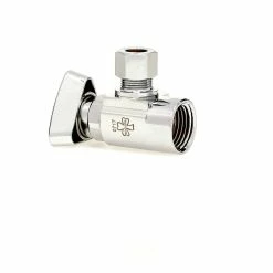 Hot Sale 🎉 McGuire Manufacturing Convertible™ II 1/2 x 3/8 in. Compression x OD Tube Loose Key Angle Supply Stop Valve in Polished Chrome 😉