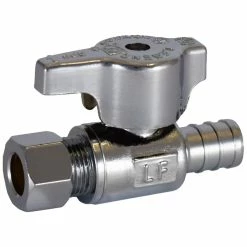 Best Sale ❤️ Legend Valve & Fitting T-596NL 1/2 in x 1/4 in Lever Handle Straight Supply Stop Valve in Chrome Plated 🥰