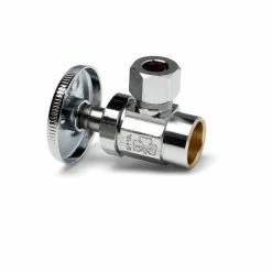 Cheap ✔️ McGuire Manufacturing 1/2 x 3/8 in. Sweat x OD Tube Wheel Angle Supply Stop Valve in Chrome Plated ⌛