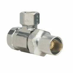 Best deal ✨ BrassCraft SR15 Series 3/8 in. FIPT x OD Compression Loose Key Handle Angle Supply Stop Valve in Chrome Plated ❤️