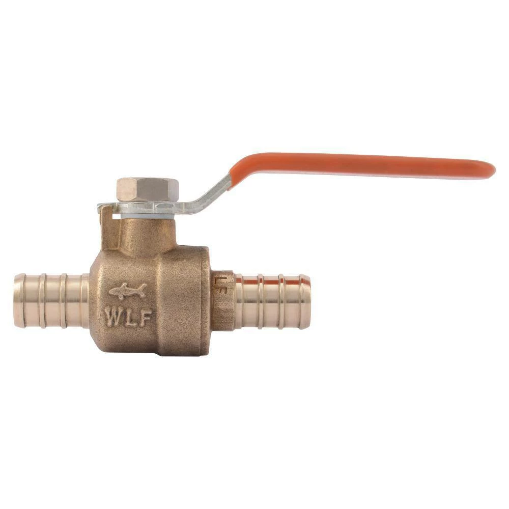 Cheap 👏 SharkBite® 1/2 in. DZR Brass Full Port PEX Barbed 200# Ball Valve 🔥 - Image 3