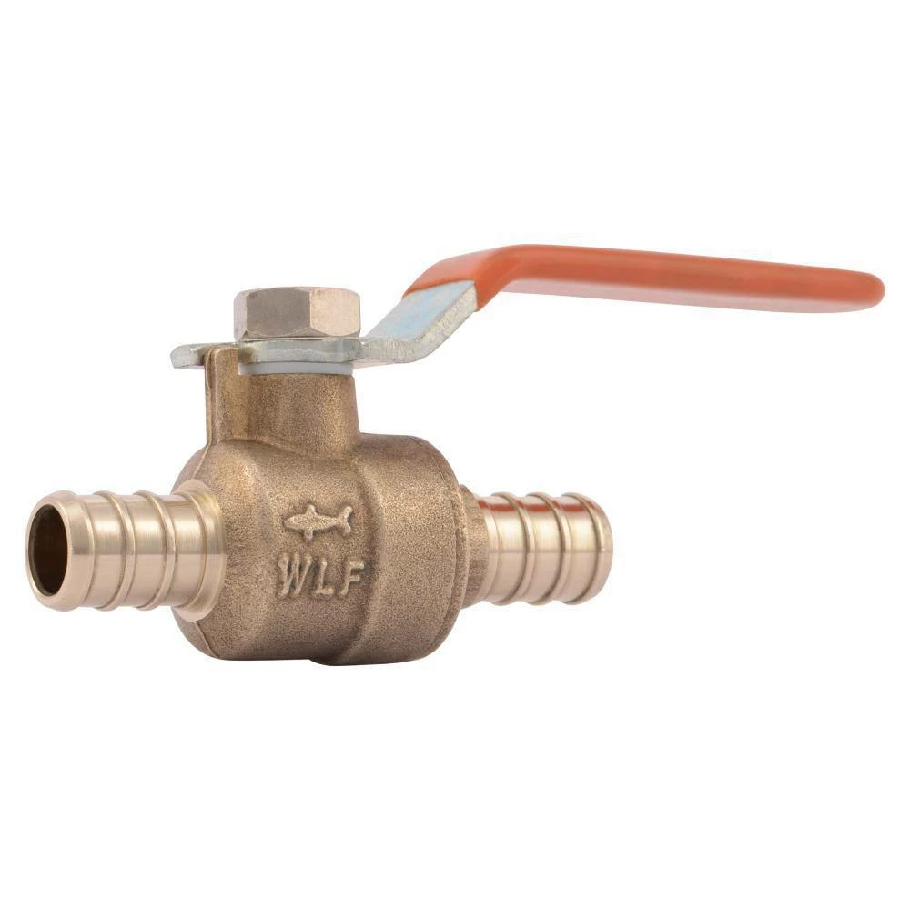 Cheap 👏 SharkBite® 1/2 in. DZR Brass Full Port PEX Barbed 200# Ball Valve 🔥 - Image 4