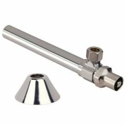 Wholesale ✨ BrassCraft SCS40B Series 1/2 x 3/8 in. Sweat x OD Compression Knurled Oval Handle Angle Supply Stop Valve in Chrome Plated 🔔