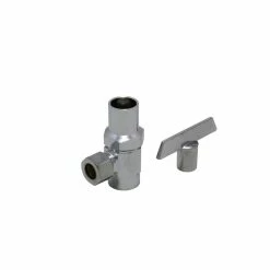 Outlet 👏 PROFLO® 1/2 x 3/8 in. Sweat x Compression Loose Key Straight Supply Stop Valve in Chrome Plated 👍