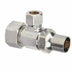 Discount 🎉 BrassCraft SSCR19 Series 1/2 x 3/8 in. Compression x OD Compression Loose Key Handle Angle Supply Stop Valve in Chrome Plated 😀