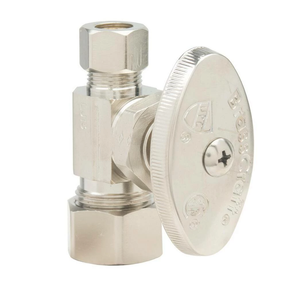 Buy 🧨 BrassCraft OCR14 Series 1/2 x 3/8 in. Compression x OD Compression Knurled Oval Handle Straight Supply Stop Valve in Oil Rubbed Bronze ❤️