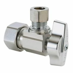 Wholesale 😀 BrassCraft 1/2 x 3/8 in. Compression x OD Compression Angle Supply Stop Valve in Chrome 🎉