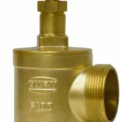 Outlet 🥰 Zurn Wilkins Model F100 2-1/2 in. FNPT x No Hub Wheel Fire Hose Valve in Brass 😍