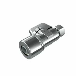 Best Pirce 🎉 PROFLO® FastFit™ 5/8 x 3/8 in. Push x OD Tube Knob Straight Supply Stop Valve in Polished Chrome ⭐