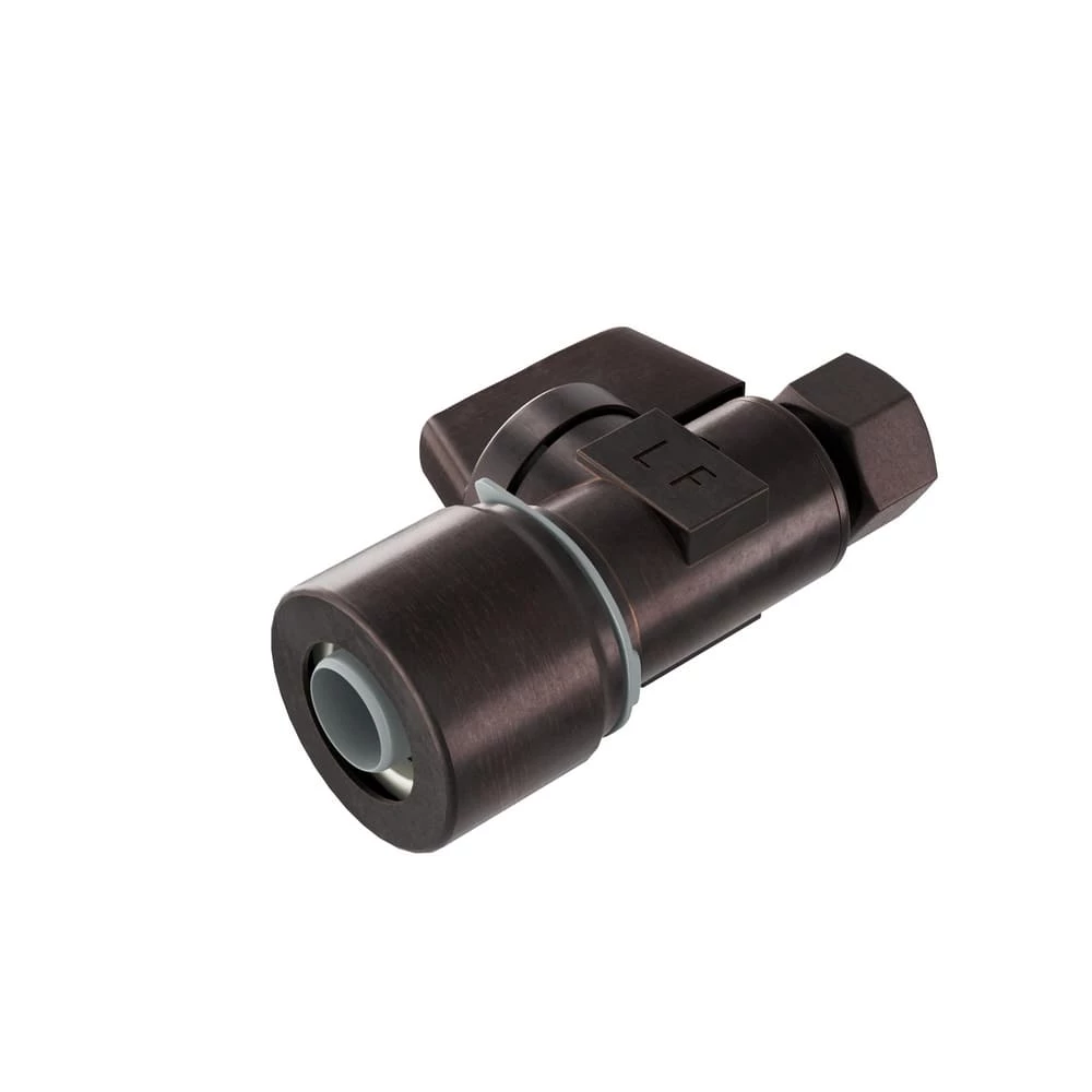 Best deal 👍 PROFLO® FastFit™ 5/8 x 3/8 in. Push Knob Straight Supply Stop Valve in Oil Rubbed Bronze 🤩
