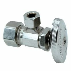 Cheap 👍 BrassCraft OCR19X Series 1/2 x 3/8 in. Compression x OD Compression Knurled Oval Handle Angle Supply Stop Valve in Chrome Plated 😀