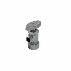Deals 🧨 PROFLO® 5/8 x 3/8 in. OD Compression Oval Angle Supply Stop Valve in Polished Chrome 🤩