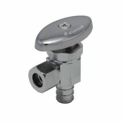 Best deal ✨ PROFLO® 1/2 PEX x 3/8 in. OD COMP Multi-Turn Angle Supply Stop Valve in Chrome (Low Lead) 🎁
