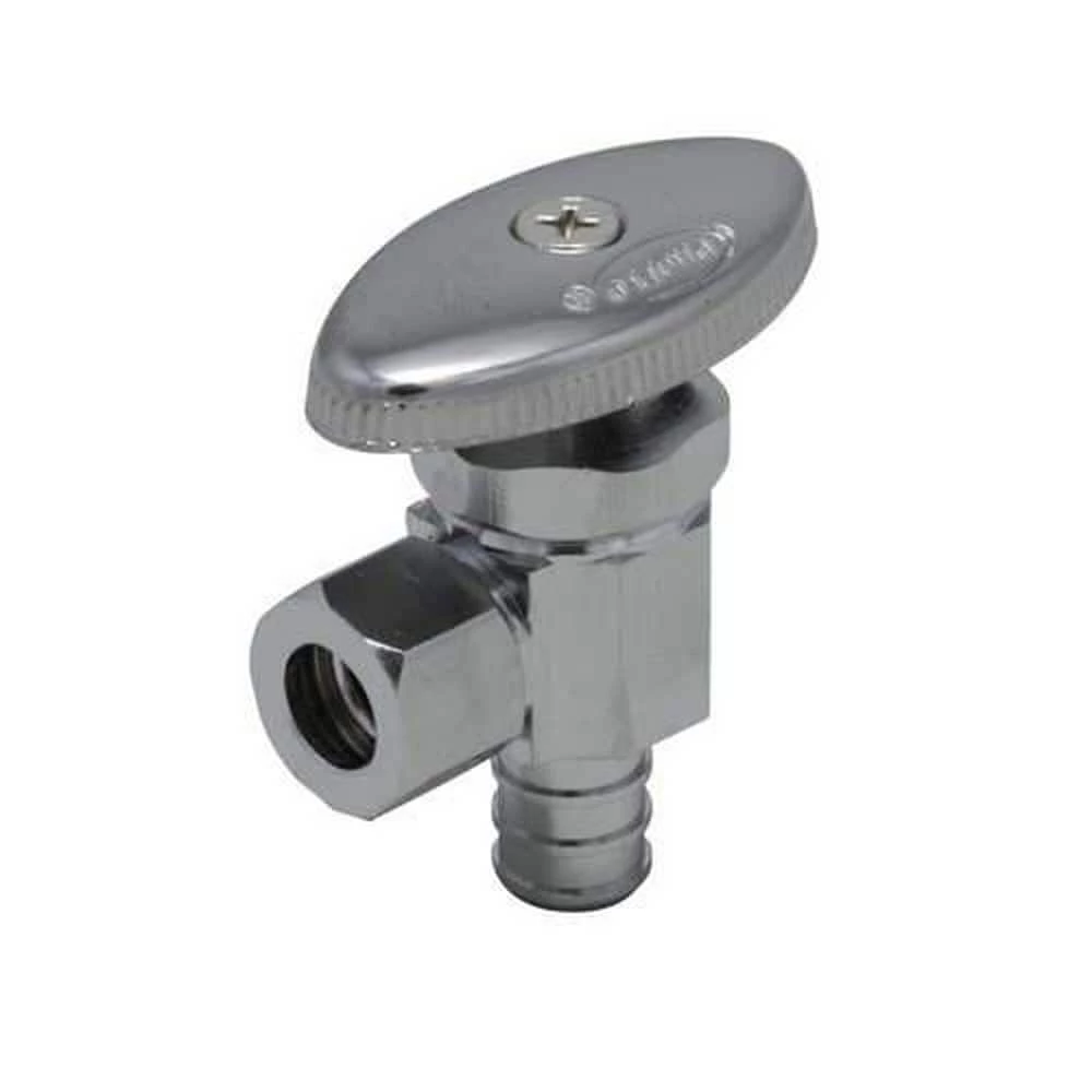 Best deal ✨ PROFLO® 1/2 PEX x 3/8 in. OD COMP Multi-Turn Angle Supply Stop Valve in Chrome (Low Lead) 🎁