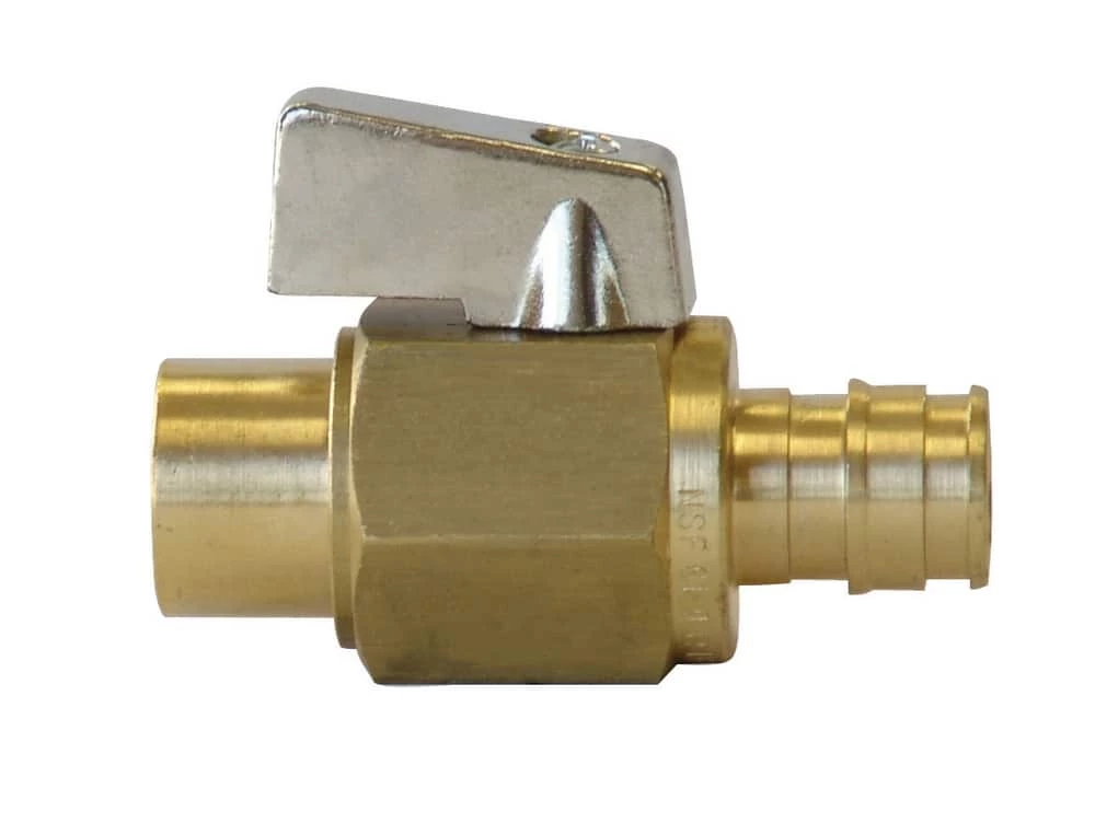 Discount 👏 Uponor ProPEX® 1/2 in. Brass Full Port F1960 x Sweat 250# Ball Valve 🤩