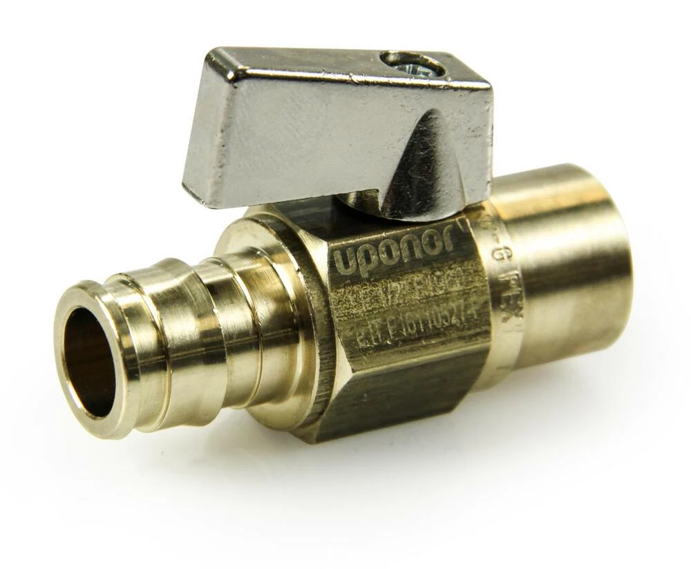 Discount 👏 Uponor ProPEX® 1/2 in. Brass Full Port F1960 x Sweat 250# Ball Valve 🤩 - Image 2