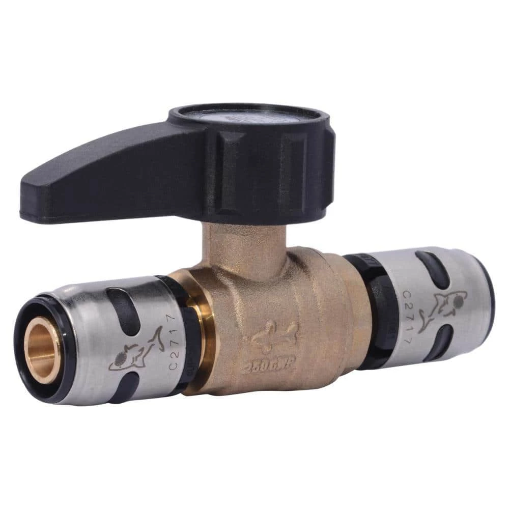 Promo 🥰 SharkBite® EvoPEX™ 1/2 in. Brass Full Port Push-to-Connect 200# Ball Valve 😀