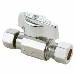 Discount 🤩 BrassCraft KTCR11 Series 3/8 in Lever Handle Straight Supply Stop Valve in Chrome Plated 🛒