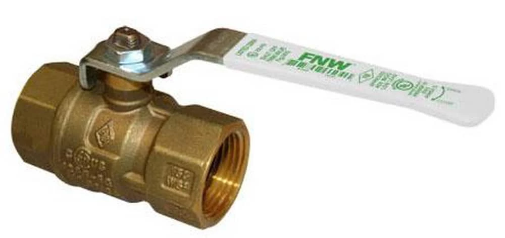 Flash Sale 😉 FNW® Figure X415 1-1/2 in. Full Port 600 WOG Non-Shock Brass Ball Valve with Threaded NPT Ends 🎁